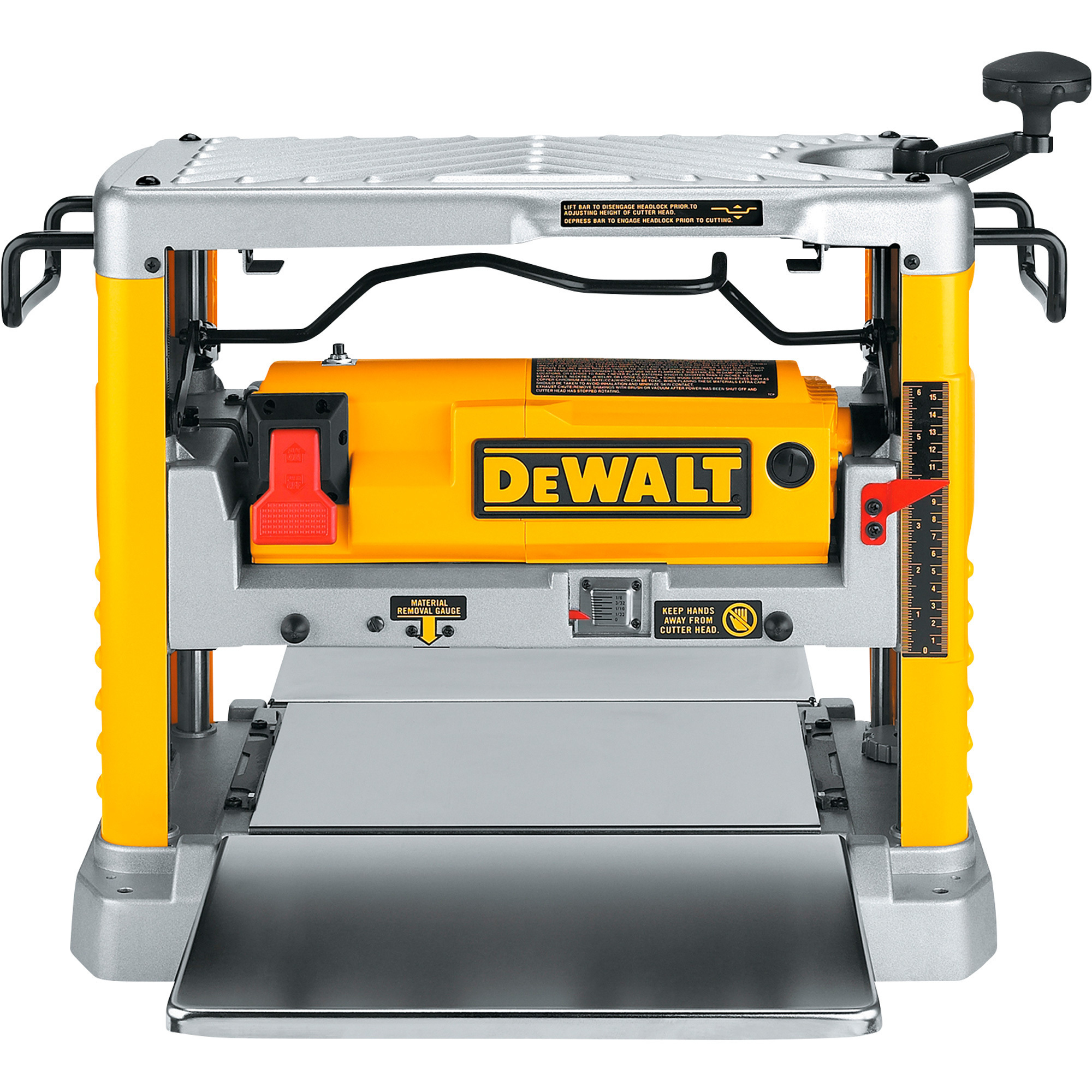 DEWALT Heavy-Duty Benchtop Planer with 3-Knife Cutter-Head, 12 1/2in. Width Capacity, Model# DW734